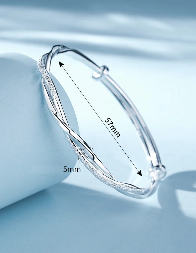 Geflochtenes Armband aus Silber