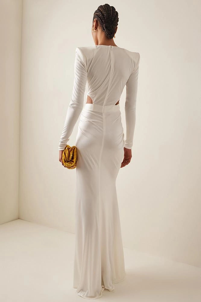Elegantes Weißes Abendkleid