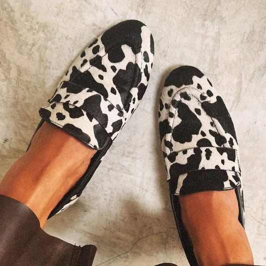 Elegante Loafers met Dierenprint