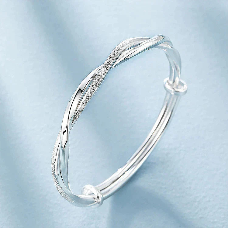 Geflochtenes Armband aus Silber