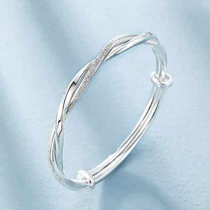Geflochtenes Armband aus Silber