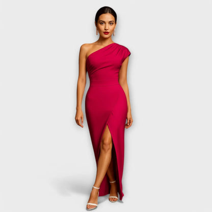 Lea – Elegantes asymmetrisches Abendkleid