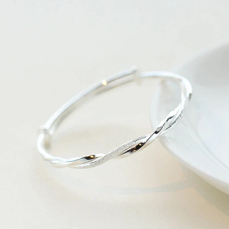Geflochtenes Armband aus Silber
