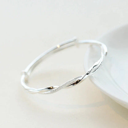 Geflochtenes Armband aus Silber
