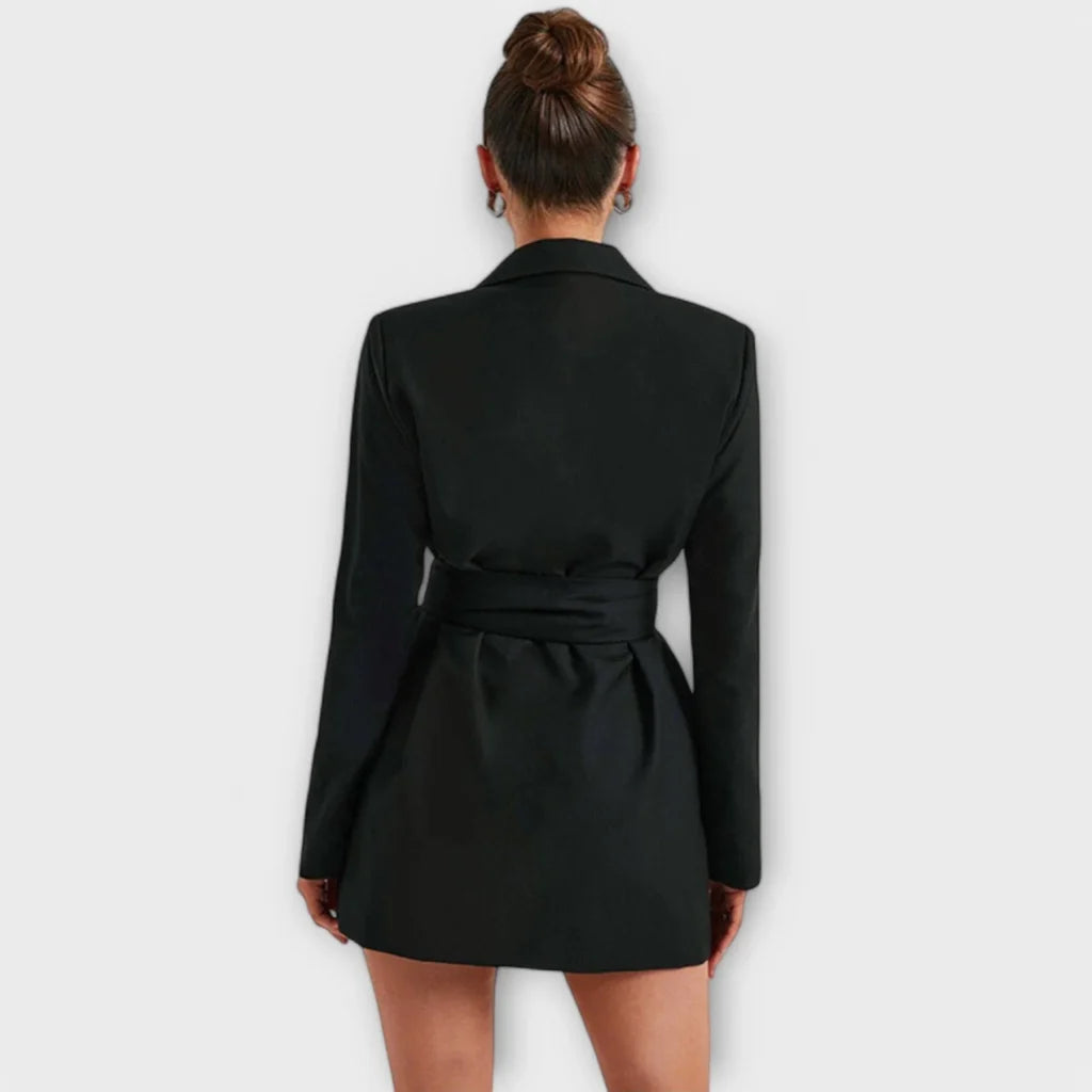 Zoë – Robe blazer avec col en V