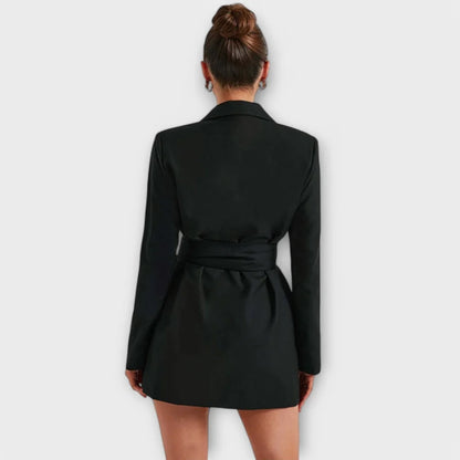 Zoë – Robe blazer avec col en V