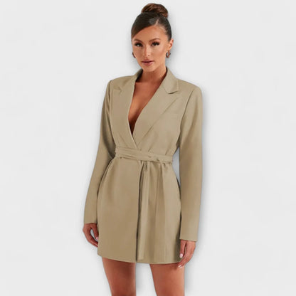 Zoë – Robe blazer avec col en V