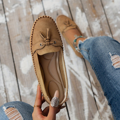 Nadine | Klassieke loafers met franjes
