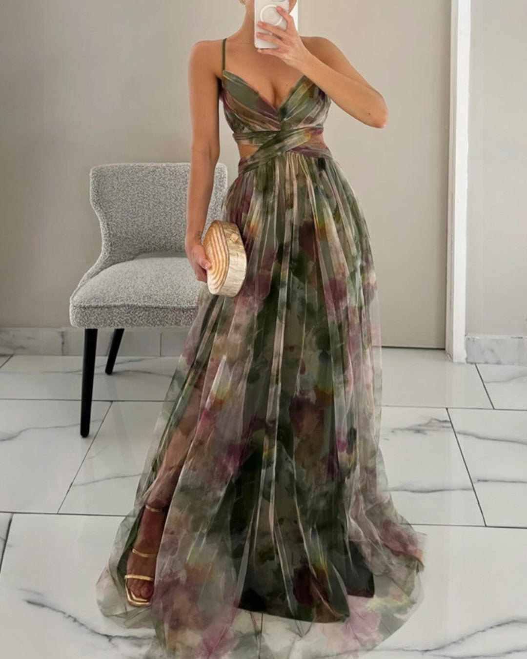 Giselle – Bezauberndes Maxikleid mit Blumenmuster