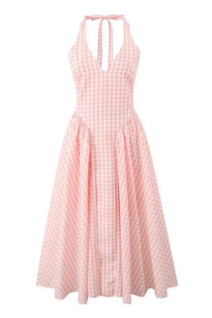 Romina | Midi-Kleid mit Karomuster