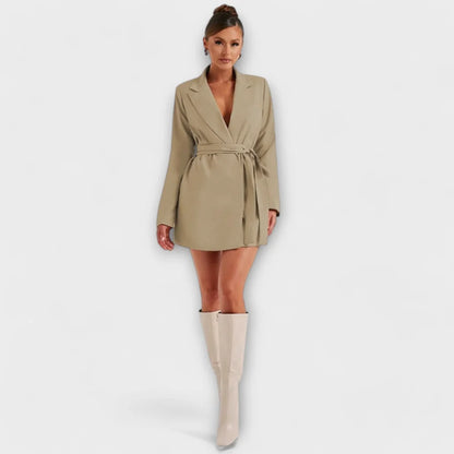 Zoë – Robe blazer avec col en V