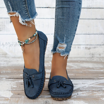 Nadine | Klassieke loafers met franjes