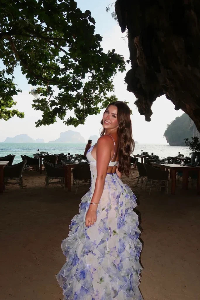 Maisie Floral Maxi-Kleid