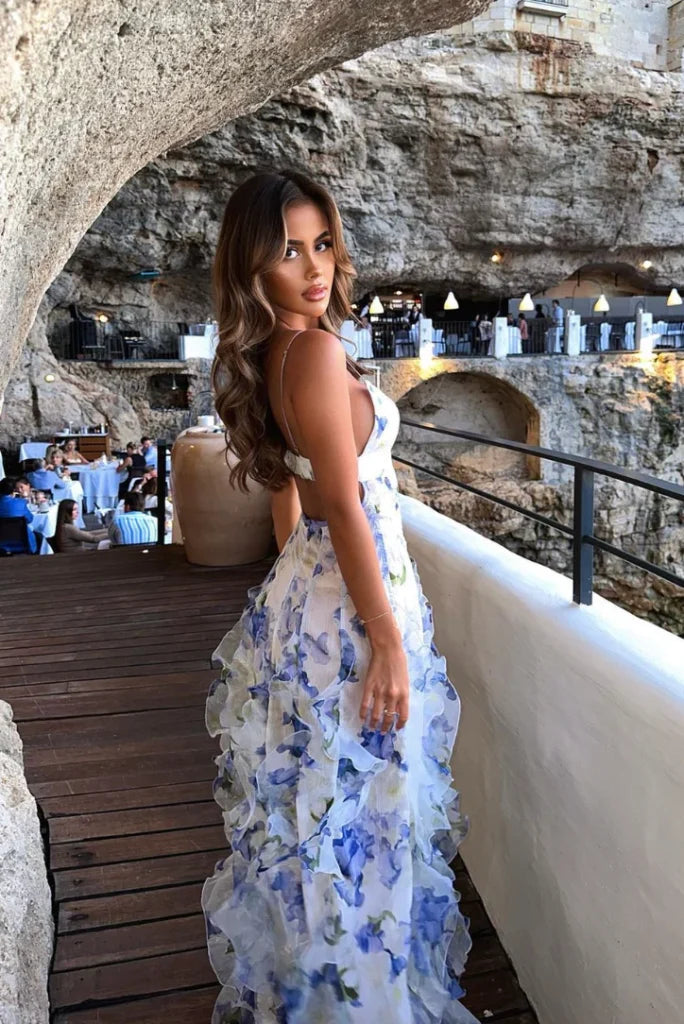 Maisie Floral Maxi-Kleid