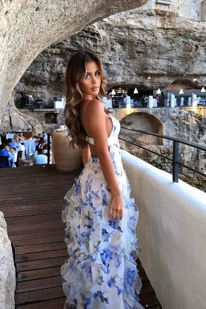Maisie Floral Maxi-Kleid