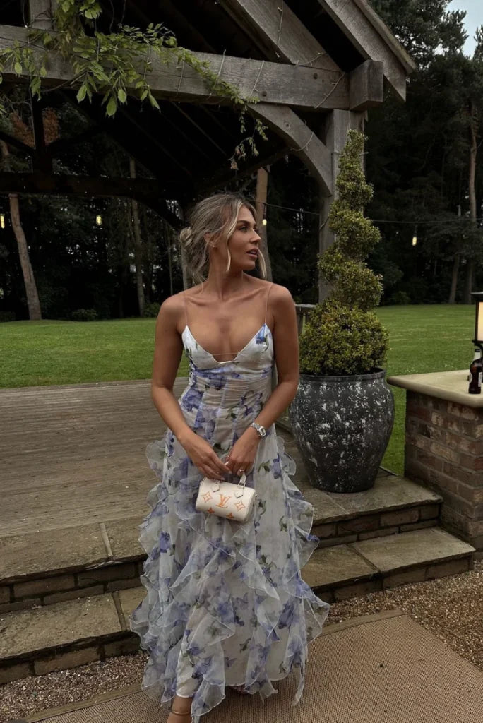 Maisie Floral Maxi-Kleid