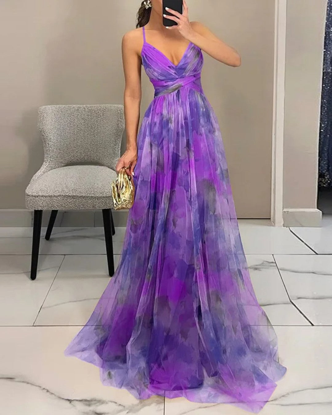 Giselle – Bezauberndes Maxikleid mit Blumenmuster