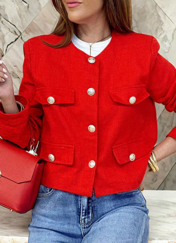 Megan | Vintage Cropped Jacke