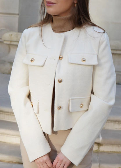 Megan | Vintage Cropped Jacke