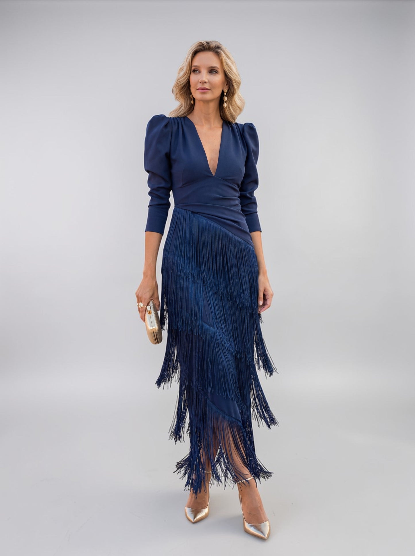 Sofia | Elegantes Fransenkleid