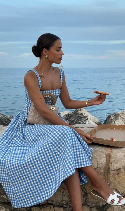 Ariana | Robe mi-longue sans manches