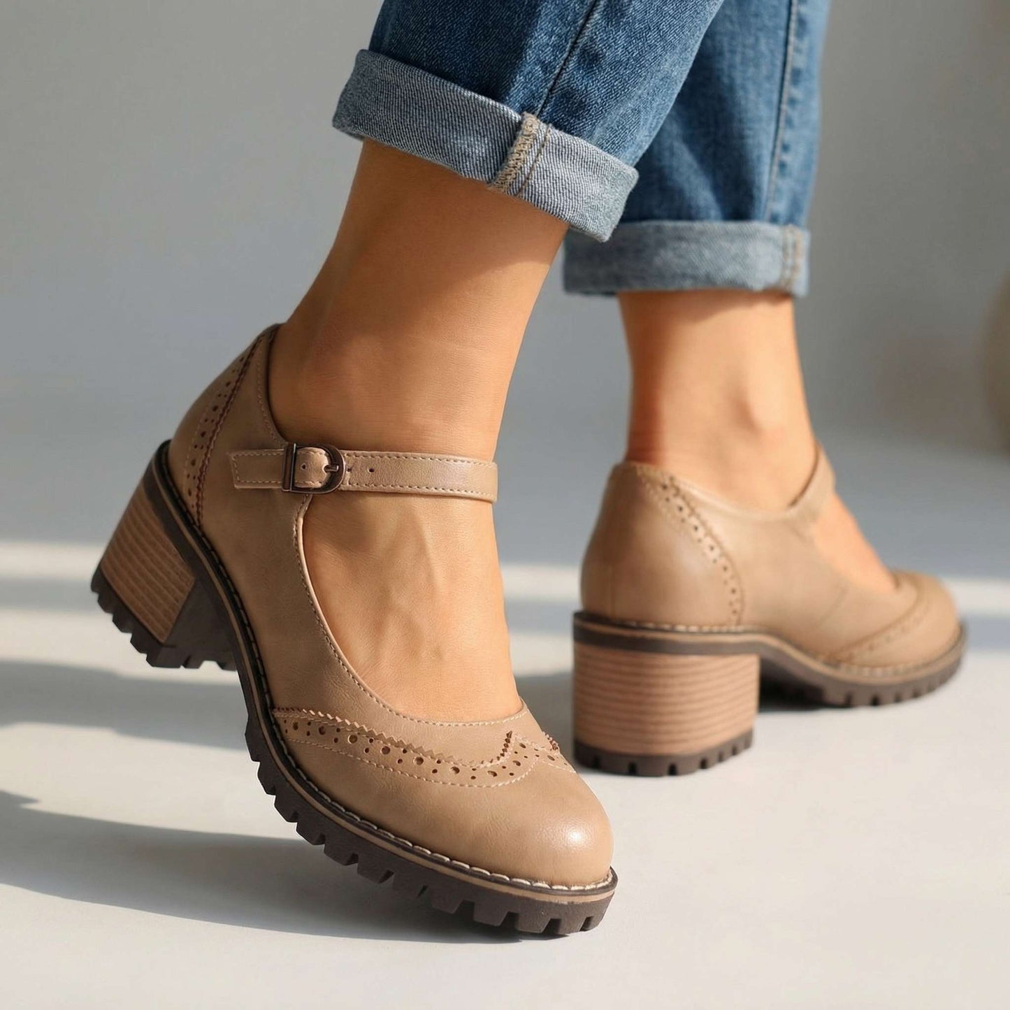Nicole | Vintage Strap Pumps