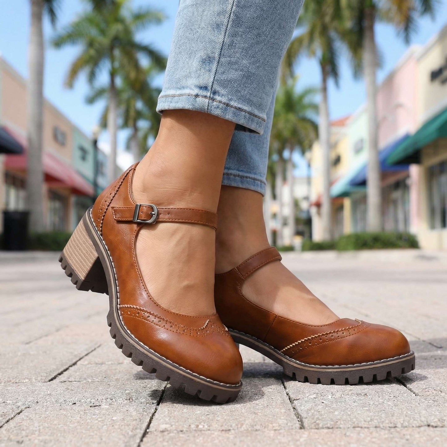 Nicole | Vintage Strap Pumps