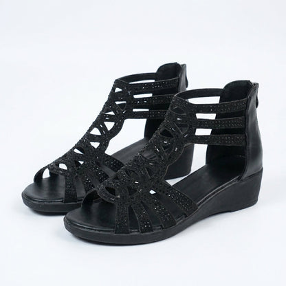 Gloria ergonomische sandalen met sleehak