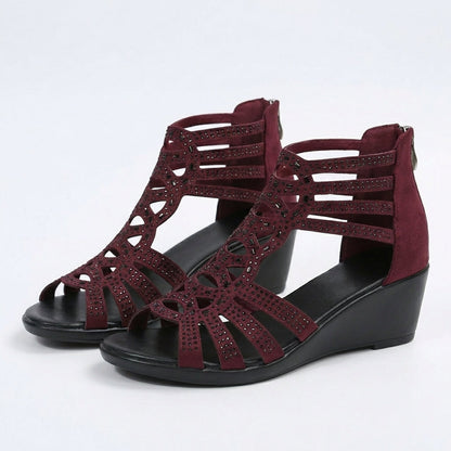 Gloria ergonomische sandalen met sleehak