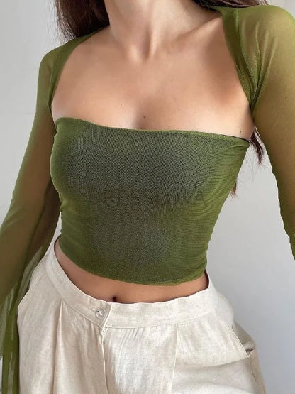 Zweiteiliges sexy französisches Top