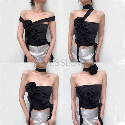 Cubic Flower Multi-Wear French Top