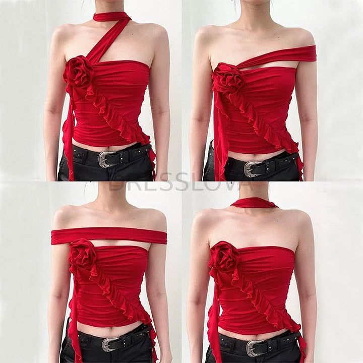 Cubic Flower Multi-Wear French Top