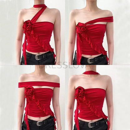 Cubic Flower Multi-Wear French Top