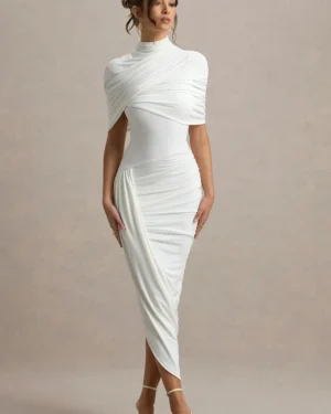 High neckline Enchant Maxi Dress