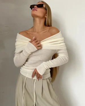 Orvieto Off-Shoulder Knit Top