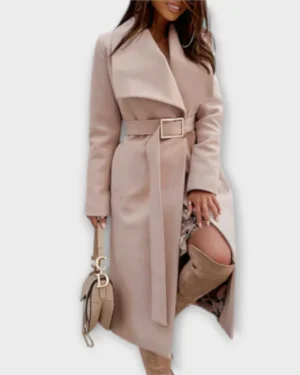 Mura - Lange Jas met Ceintuur