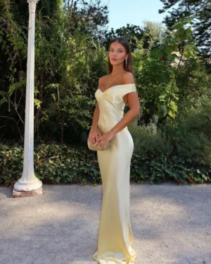 Emory | Satin Backless Maxi Dress