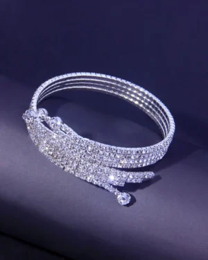 Gelaagde Rhinestone Armband