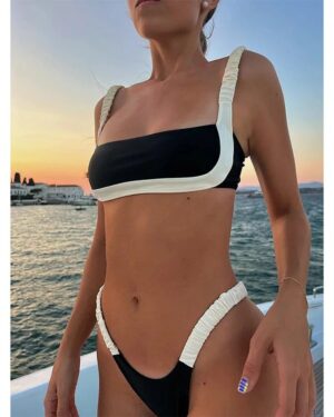 Aubrielle | Tube Top Split Swimsuit